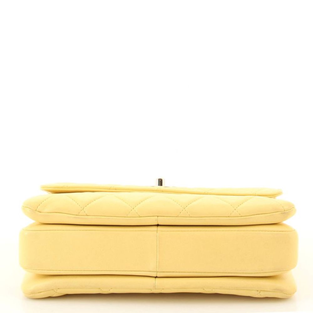 Chanel Trendy CC Top Handle Bag Quilted Lambskin Small Yellow - Picture 4 of 8